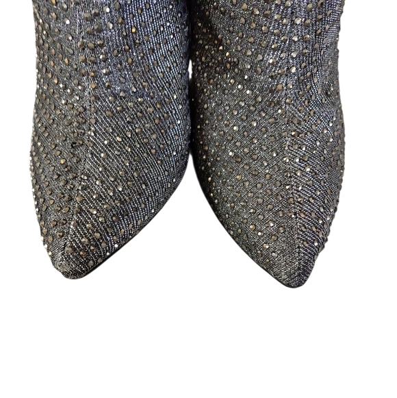Steve Madden Wifey Rhinestone Ankle Boots Women's Sparkly Heeled Booties Size 7M - Picture 4 of 9